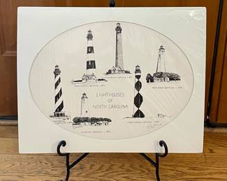 RAY GOVUS "LIGHTHOUSES" 1988  MATTED, SIGNED, NUMBERED 114/200