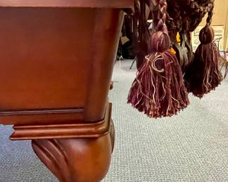 AMERICAN HERITAGE GAME ROOM COLLECTION BILLIARD TABLE WITH CAMEL FELT & DELUXE COVER