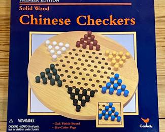 CHINESE CHECKERS WITH SOLID WOOD BOARD