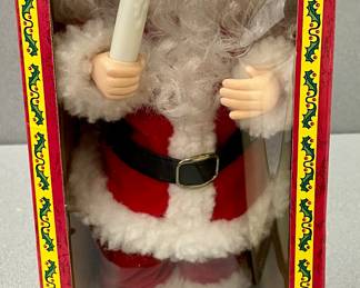 VINTAGE MOTION SANTA FIGURE WITH MUSIC