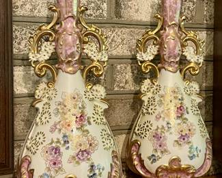 ANTIQUE DECANTER VASES