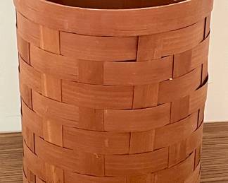 WOVEN WASTEBASKET