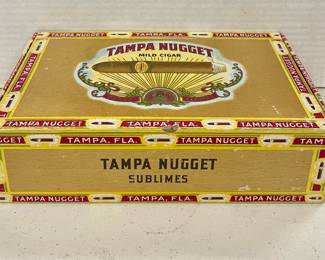 VINTAGE/ANTIQUE TAMPA NUGGETS SUBLIME  CIGAR BOX