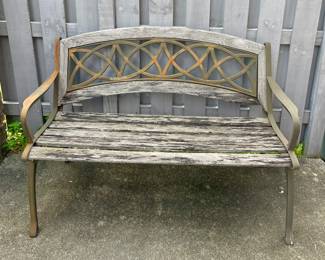 CAST IRON/WOOD BENCH