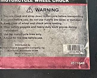 *NEW    ULTRA-TOW MOTORCYCLE WHEEL CHOCK