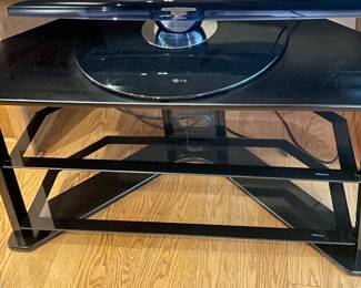 METAL/GLASS TV CONSOLE TABLE/STAND