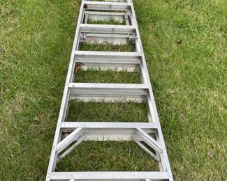 8’ WERNER 2-SIDED ALUMINUM LADDER