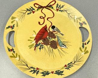LENOX WINTER GREETING TOLEWARE TRAY