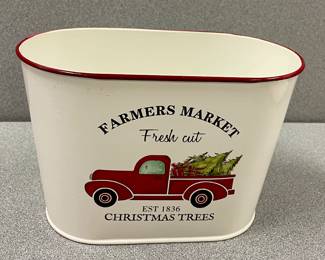 ENAMEL FARMERS MARKET TIN