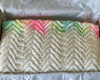 VINTAGE/ANTIQUE RECEIVING BLANKET