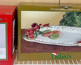 SANTA DECOR, LARGE CHRISTMAS PLATTER