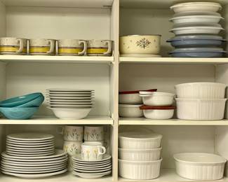 VINTAGE BAKEWARE, STORAGE, STONEWARE SET