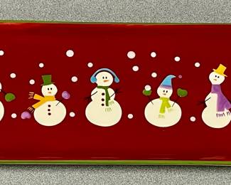 LARGE SNOW PEOPLE TRAY