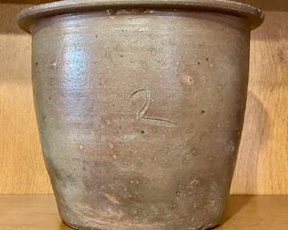 ANTIQUE 2 GALLON BUTTERMILK CROCK