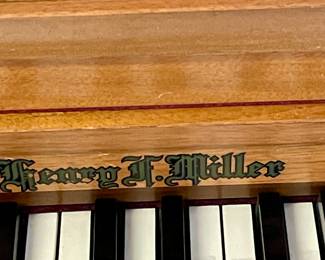 HENRY F. MILLER PIANO/STOOL