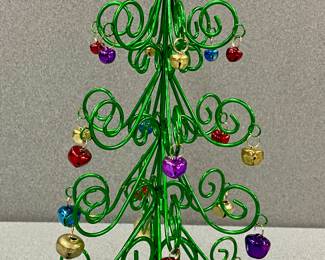 WIRE CHRISTMAS TREE W/JINGLE BELLS