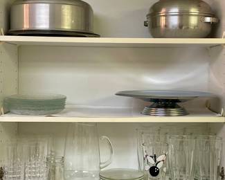 VINTAGE STORAGE, GLASSWARE