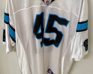 VINTAGE CAROLINA PANTHERS - BRAD HOOVER OFFICIAL NFL EQUIPMENT REEBOK JERSEY, SIZE - XL