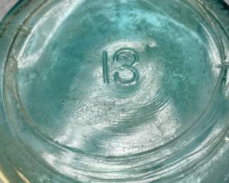 ANTIQUE #13 QUART BALL PERFECTLY MASON JAR WITH ZINC LID
