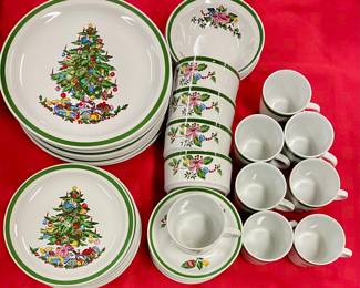 40-PCS CHRISTMAS DISHES