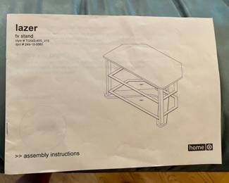 METAL/GLASS TV CONSOLE TABLE/STAND