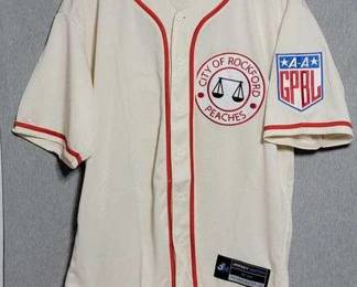 2 AA GPBL City if Rockford Peaches. Dugan  43. Jersey Size Xl.