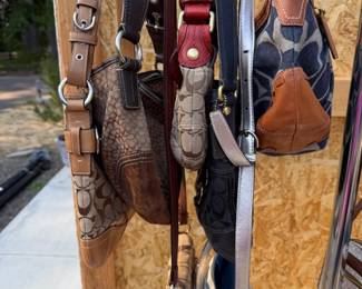 73 CoachSignatureFabricHandbagsWallet