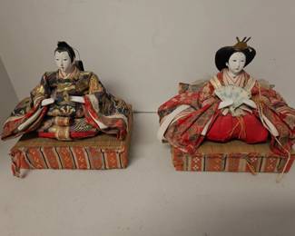 183 PairOfTraditionalJapaneseHinaDollsHinaningyo