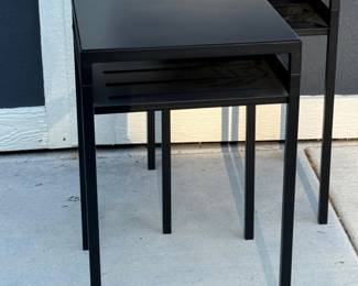 56 2MetalFrameNightstandsWithOpenShelf