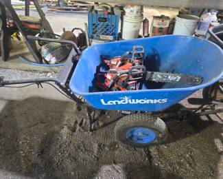 Landworks electric wheel barrel