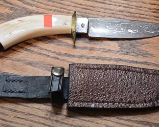Damascus steel knife