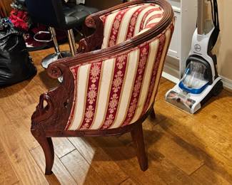 Antique Reproduction Swan Tub Chair $400.00