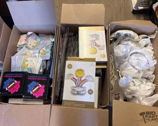 4072  3 Boxes of Party Supplies 