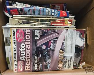 3136 Box of Automotive Magazines