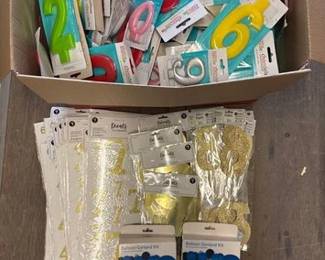 4090  NEW Birthday Number Decorations 