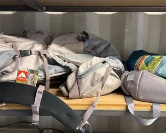 5518  Ozark Trail Hiking Pack, Embark Compact Chair, Backpack 