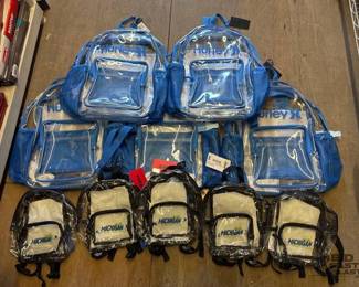 4582  NEW Clear Backpacks 