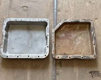 3102  2 Transmission Oil Pans 