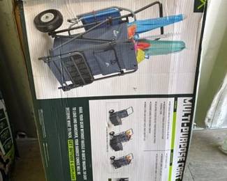 4702 2 Multipurpose Carts with Pneumatic Wheels