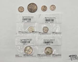 1400  8 90 Silver Coins 