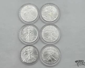 1254  4 .999 Fine Silver 1oz American Silver Eagle Coin 