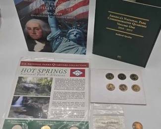 1508 4 Quarter Coin Sets 2 Loose Quarters