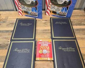1510  6 Coin Collection Folders  2024 U.S. Coin Guide Book 