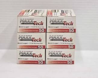 654  NEW Maxx Tech 9mm Luger 50rds 