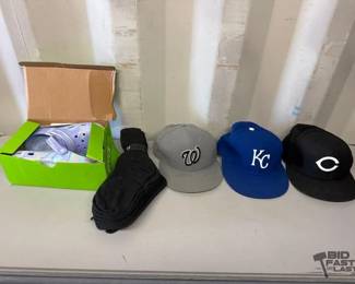 5514 Crocs, Hats, Socks
