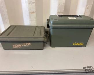 5508  2 Plastic Ammo Cans 