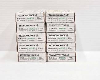 646  NEW 11 Winchester 5.56mm M855 Green Tip 20rds 