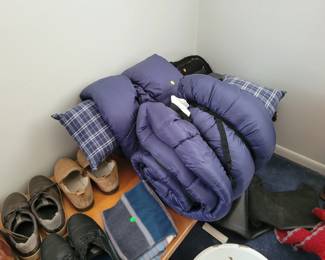 Sleeping bags used once.