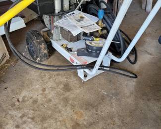 Power washer needs a tune up. Hasn't been used in 4 years but worked when last used. Very powerful.