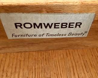 #58	$600.00 	Romwebber desk oak Gothic sides 36x80x30
